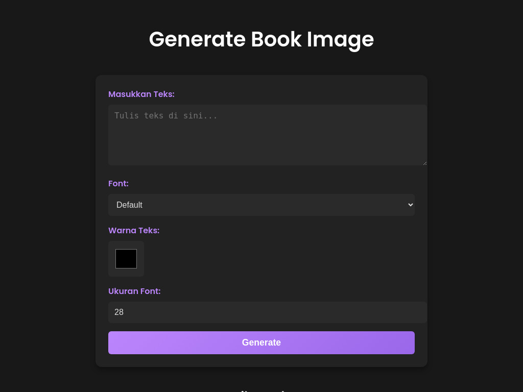 Generate-Book